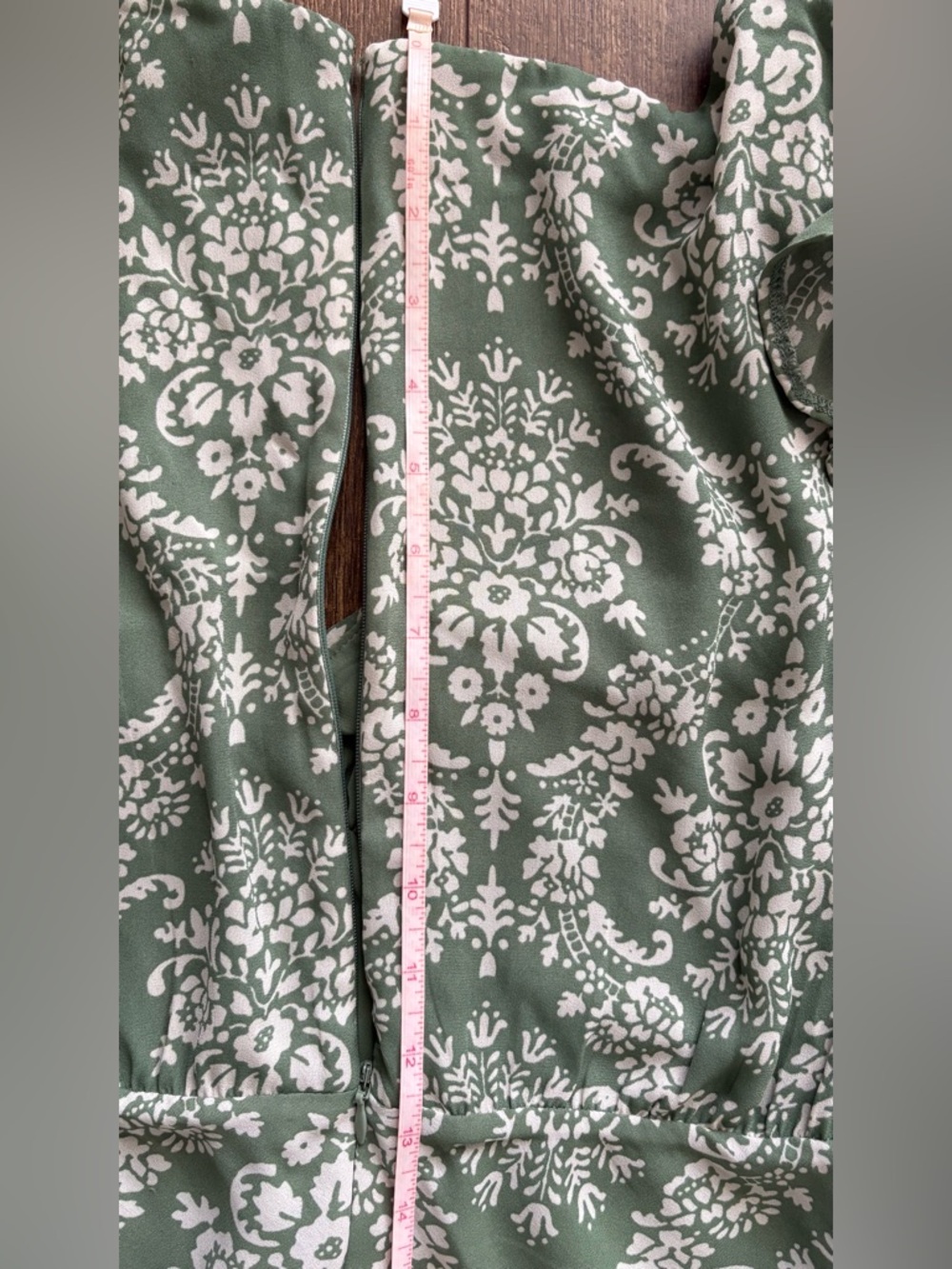 Abercrombie & Fitch Ruffle Sleeve Maxi Dress, Green, L - Picture 15 of 16
